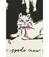 kate spade new york Pretty Kitty Silk Square Scarf