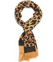 kate spade new york Regal Leopard Oblong Scarf