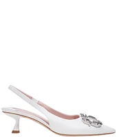 kate spade new york Renata Leather Embellished Slingback Pumps