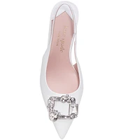 kate spade new york Renata Leather Embellished Slingback Pumps