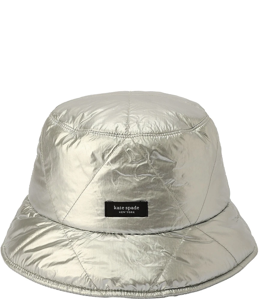 kate spade new york Sam Quilted Metallic Bucket Hat