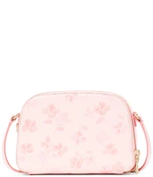 Kate Spade New York Serena Spring Pansies Double Zip Dome Crossbody Bag