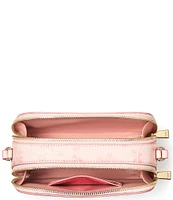 Kate Spade New York Serena Spring Pansies Double Zip Dome Crossbody Bag