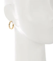 kate spade new york Crystal Set In Stone Hoop Earrings