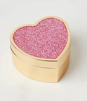 kate spade new york Sitting Pretty Pink Glitter Heart Box