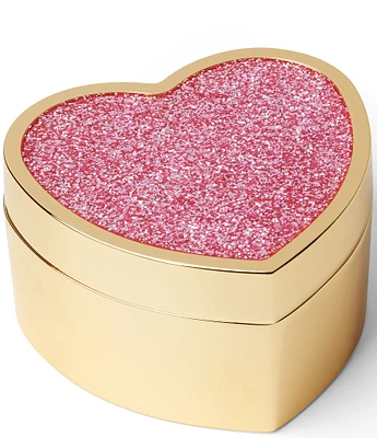 kate spade new york Sitting Pretty Pink Glitter Heart Box