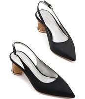 kate spade new york Soiree Suede Novelty Heel Slingback Pumps