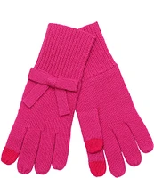 kate spade new york Solid Bow Gloves