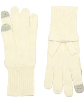 kate spade new york Solid Bow Gloves