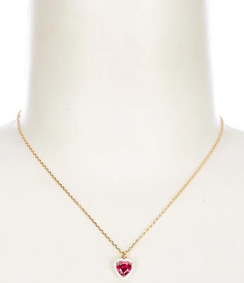 kate spade new york Sweetheart Crystal Short Pendant Necklace