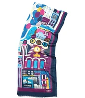 kate spade new york Uptown Map Oblong Scarf