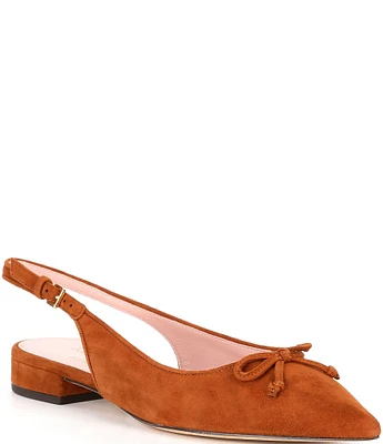 kate spade new york Veronica Leather Slingback Flats