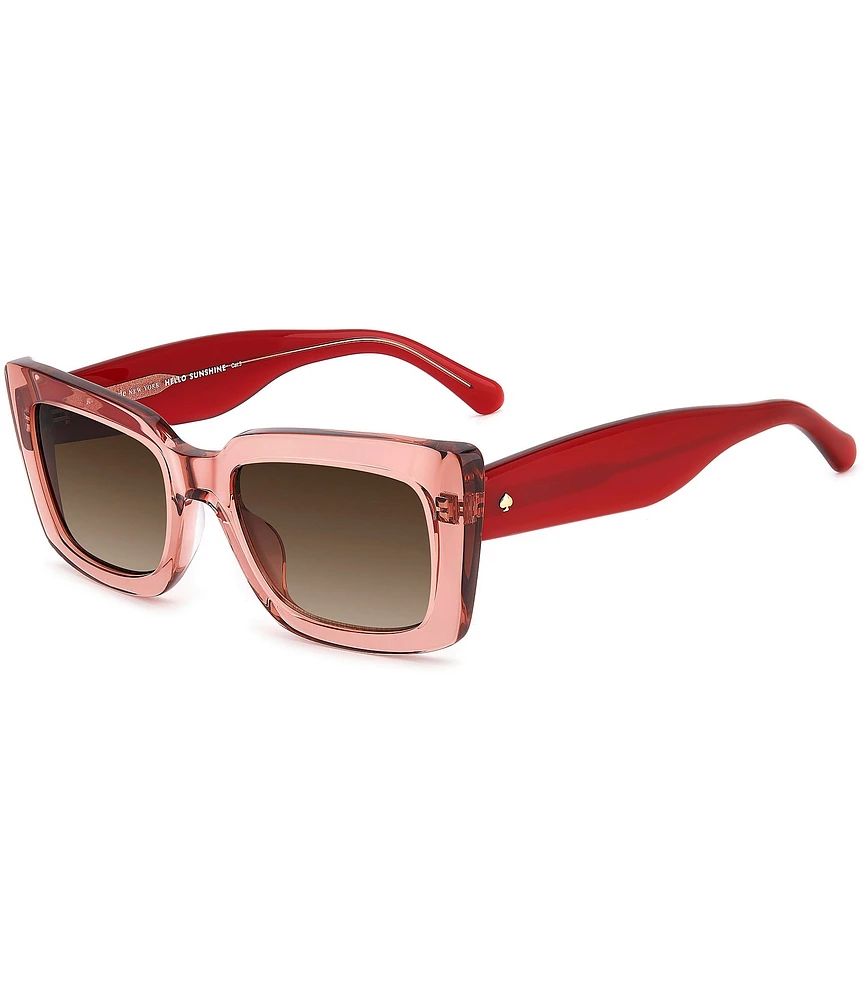 kate spade new york Women's Cailin 52mm Rectangle Sunglasses