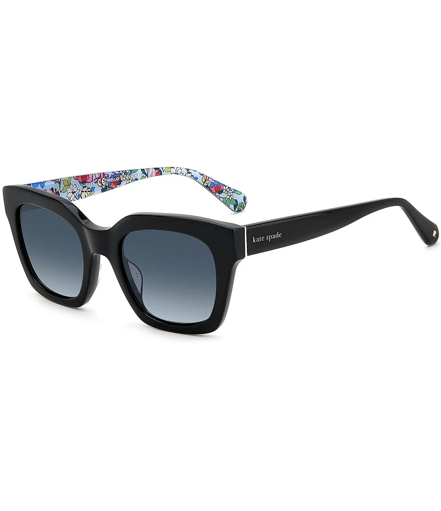 kate spade new york Women's Camryns Black Polarized Square Sunglasses