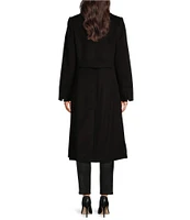 Katherine Kelly Pure Wool Classic Notch Collar Maxi Coat