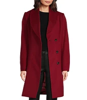 Katherine Kelly Pure Wool Shawl Collar Coat