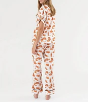 Katie Kime Austin Toile Woven Pant Pajama Set