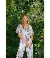 Katie Kime Fort Worth Toile Woven Pajama Pant Set
