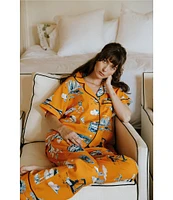 Katie Kime Houston Toile Woven Pajama Pant Set