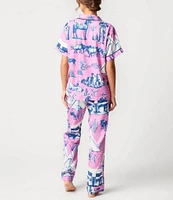 Katie Kime Marfa Toile Woven Pant Pajama Set