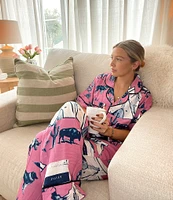 Katie Kime Marfa Toile Woven Pant Pajama Set