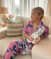 Katie Kime Marfa Toile Woven Pant Pajama Set