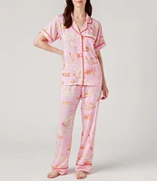 Katie Kime San Antonio Toile Woven Pajama Pant Set