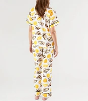 Katie Kime World Is Your Oyster Woven Pajama Pant Set