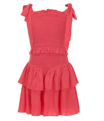 KatieJNYC Big Girls Emerson Solid Tie Dress