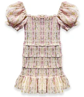 KatieJNYC Big Girls 7-16 Laila Shabby Floral Printed Smocked Dress