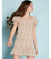 KatieJNYC Big Girls 7-16 Laila Shabby Floral Printed Smocked Dress