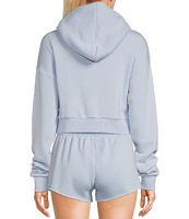 KatieJNYC Dylan Crop Zip Up Hoodie