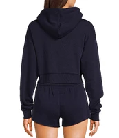 KatieJNYC Dylan Crop Zip Up Hoodie