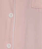 KatieJNYC Short Sleeve Button Front Lynn Lounge Short Set