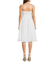 KatieJNYC Sleeveless Ivy Eyelet Midi Dress
