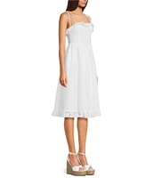 KatieJNYC Sleeveless Ivy Eyelet Midi Dress
