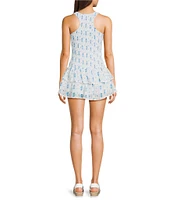 KatieJNYC Sleeveless Vallie Smocked Mini Dress