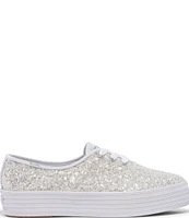 Keds Celebrations Collections Point Toe Glitter Platform Sneakers