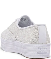 Keds Celebrations Collections Point Toe Glitter Platform Sneakers