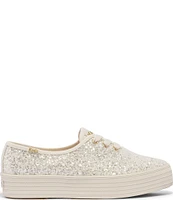 Keds Celebrations Collections Point Toe Glitter Platform Sneakers