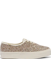 Keds Celebrations Collections Point Toe Glitter Platform Sneakers