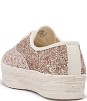 Keds Celebrations Collections Point Toe Glitter Platform Sneakers