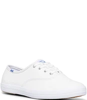 Keds Champion Leather Lace-Up Retro Sneakers