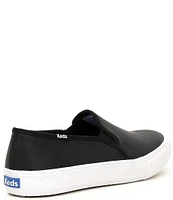 Keds Double Decker Leather Slip On Sneakers