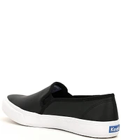 Keds Double Decker Leather Slip On Sneakers