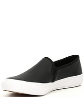 Keds Double Decker Leather Slip On Sneakers