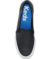 Keds Double Decker Leather Slip On Sneakers