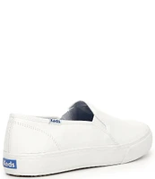 Keds Double Decker Leather Slip On Sneakers