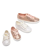 Keds Girls' Kickstart Celebrations Sparkle Alternative Closure Sneaker Crib Shoes (Infant)