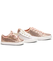 Keds Girls' Kickstart Celebrations Sparkle Alternative Closure Sneaker Crib Shoes (Infant)